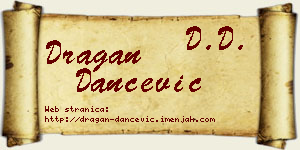 Dragan Dančević vizit kartica